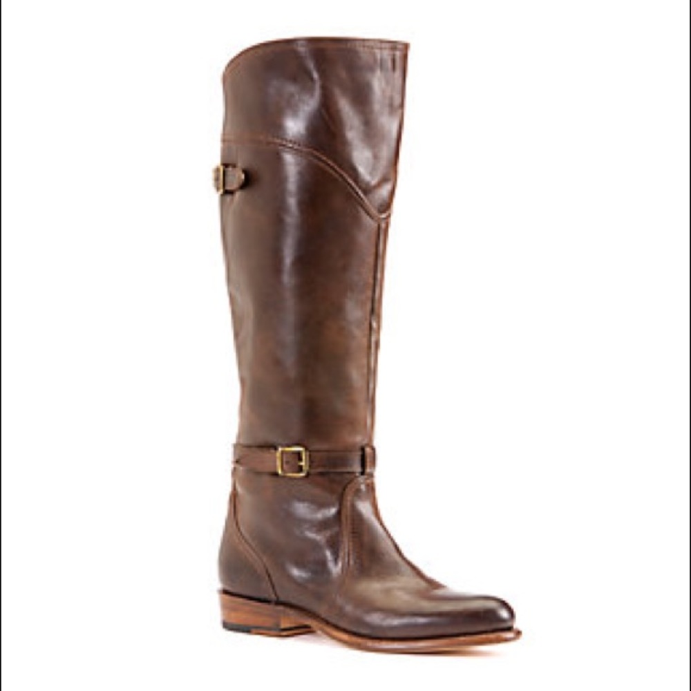 Frye Brown Leather Knee-High Boots